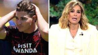 Julián Álvarez y Sandra Barneda, en un fotomontaje de BLUPER.