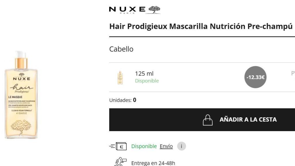 Hair Prodigieux Mascarilla Nutrición Pre-champú.