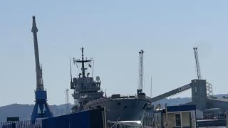 Imagen del buque atracado esta mañana.