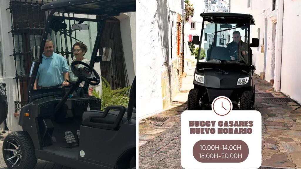 Un montaje con imágenes del buggy.