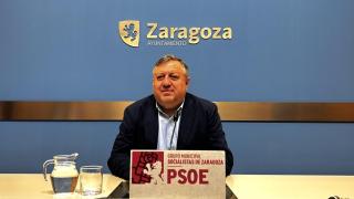 Alfonso Gómez, en el Ayuntamiento de Zaragoza.