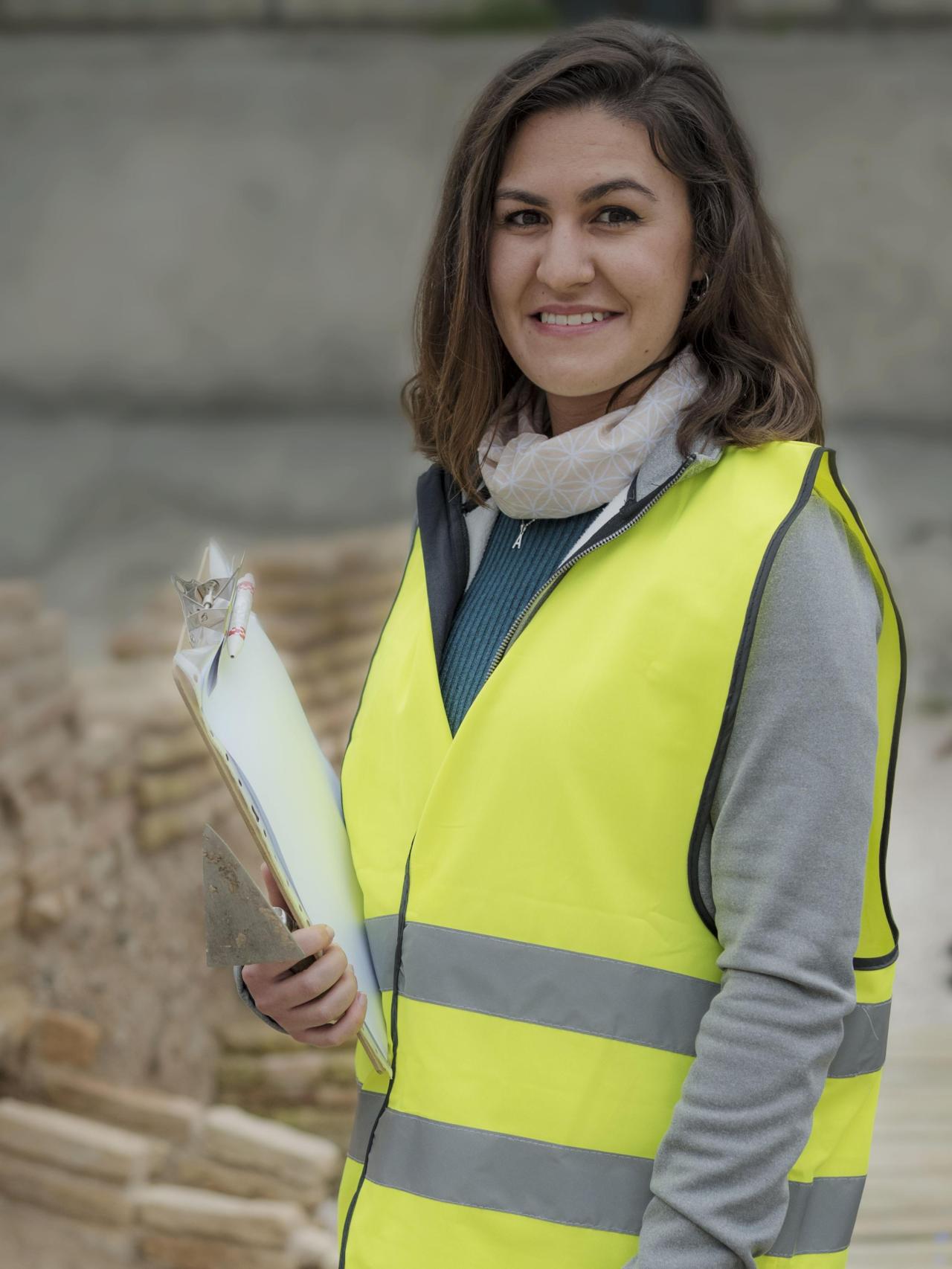 La coordinadora del estudio arqueológico, Alicia Hernández-Robles, en una foto de archivo en el yacimiento.