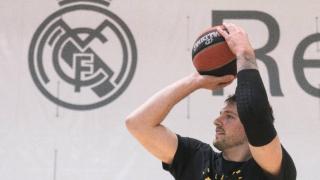 Luka Doncic, entrenando en Valdebebas