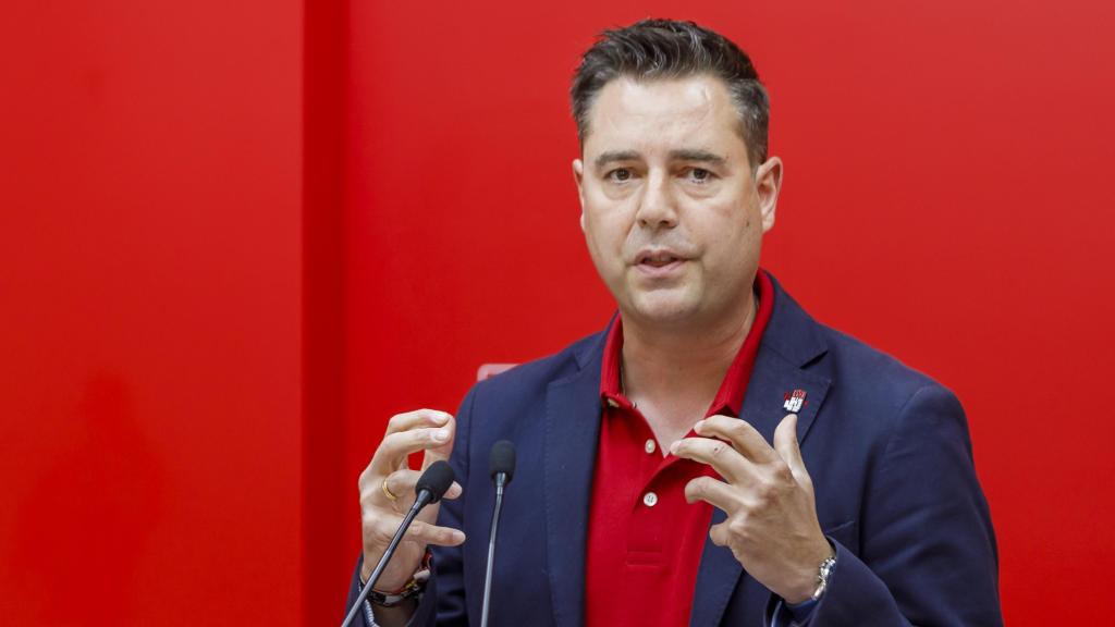 El secretario de Organización del PSOE de Castilla y León, Daniel de la Rosa, en Segovia