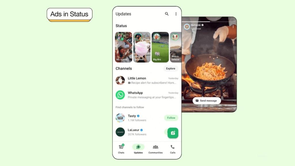Anuncios en WhatsApp
