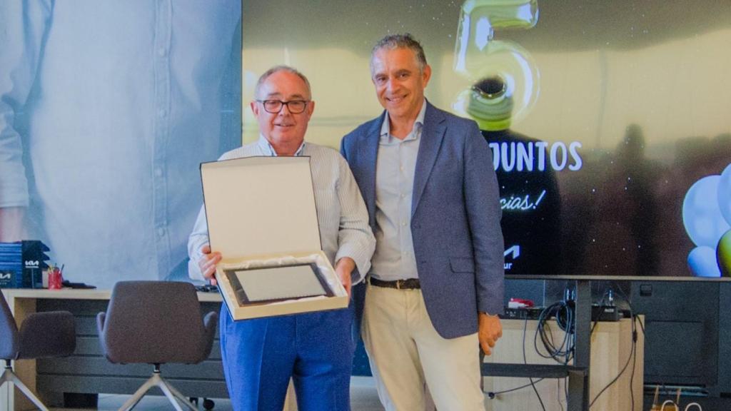 José Gómez Rueda, propietario del Grupo Rueda y Alfonso Cherino, gerente de Ruedatur