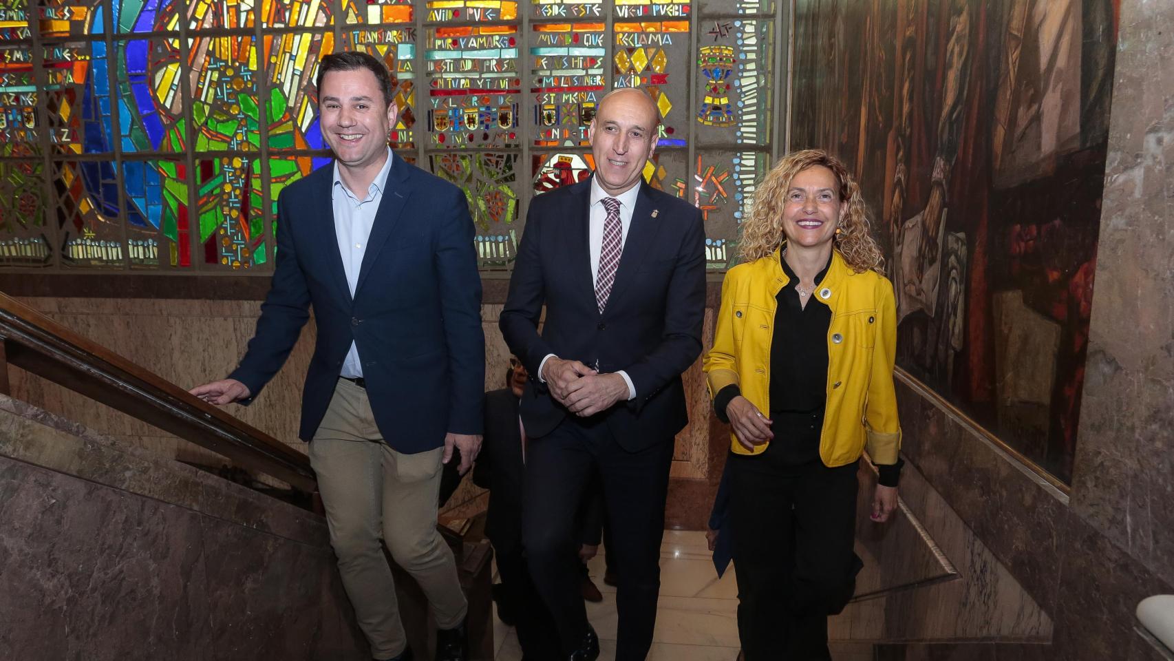 El secretario general del PSOE de León, Javier Alfonso Cendón, y el alcalde de la capital leonesa, José Antonio Diez, en una imagen de archivo