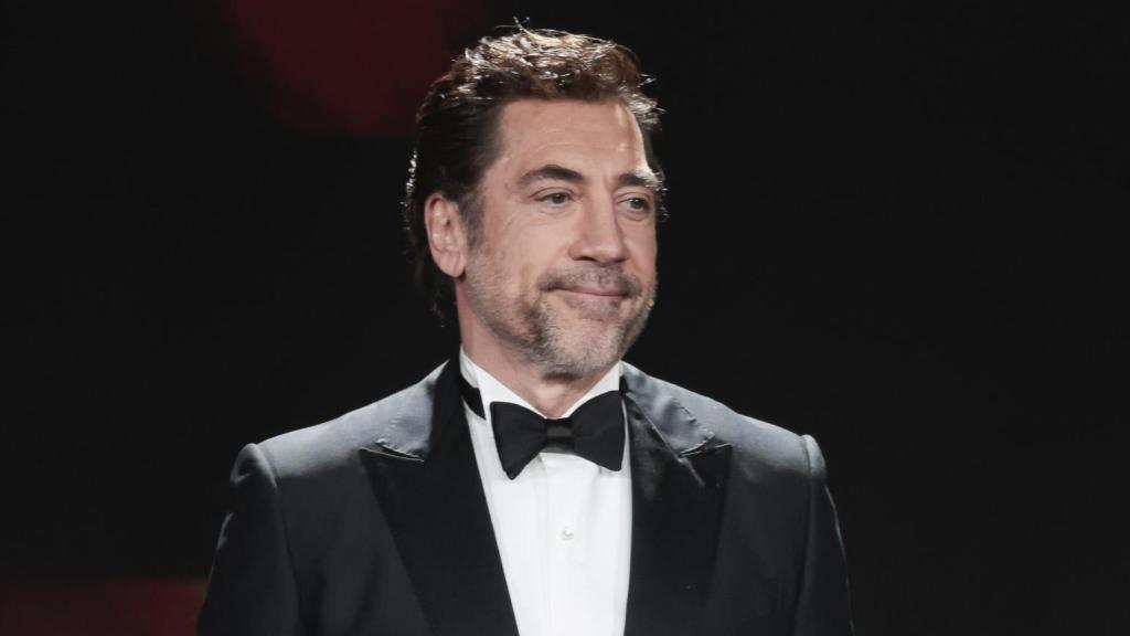 Javier Bardem en un acto público.
