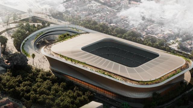 Diseño previsto para la Nueva Rosaleda de Málaga.