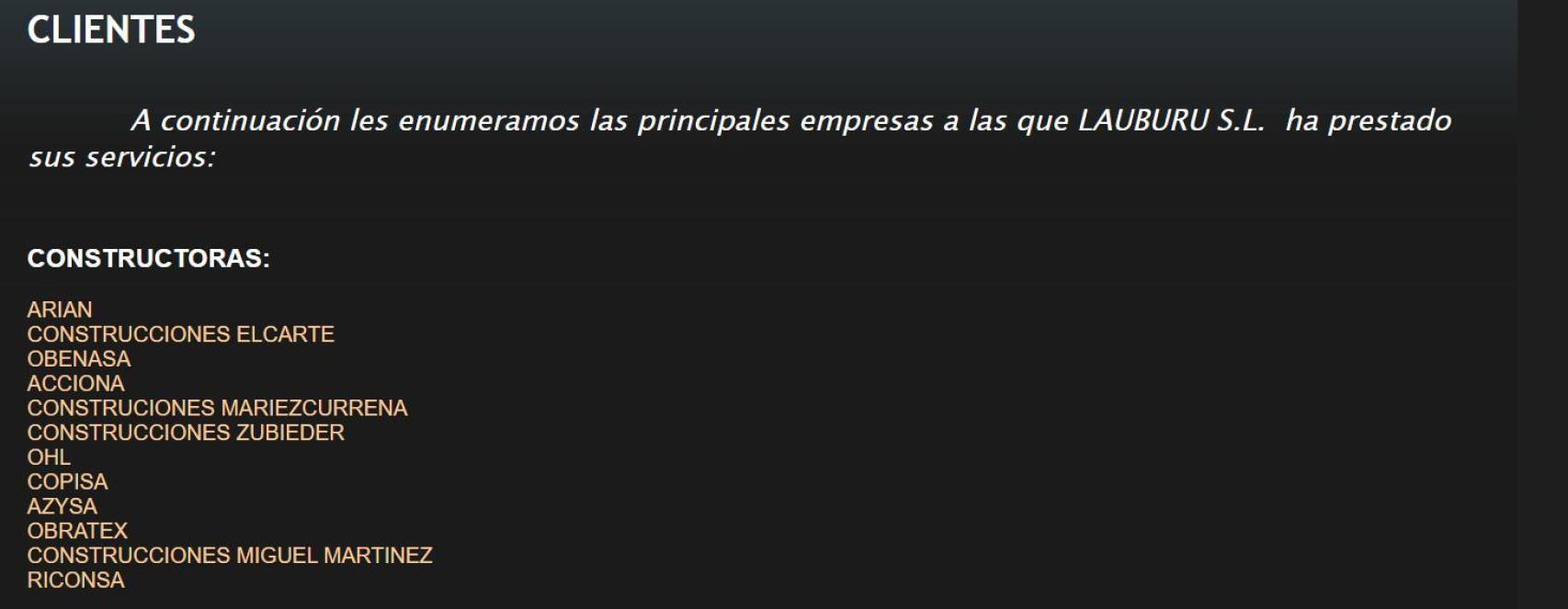 Extracto de la web de Lauburu SL.