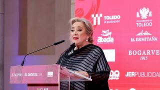 Esther Esteban durante su intervención en el Enclave Corpus.