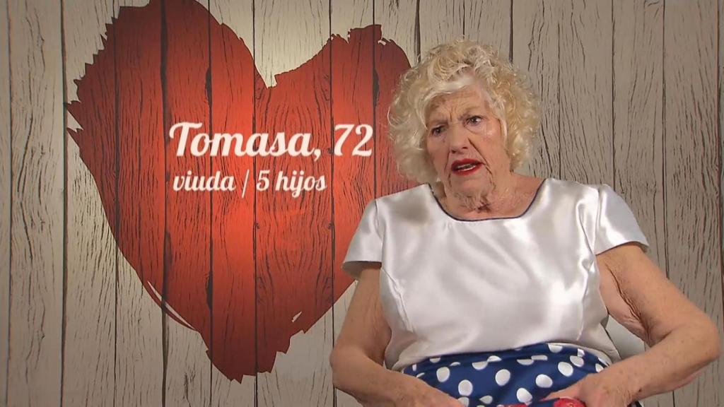Tomasa, 72 años, en 'First Dates'