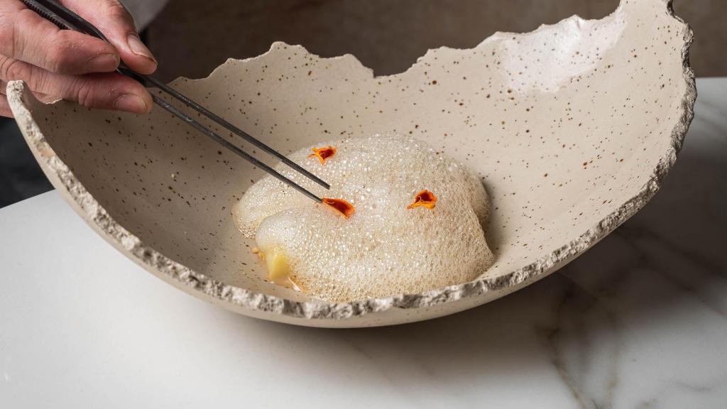 Puerros con aire noissette.