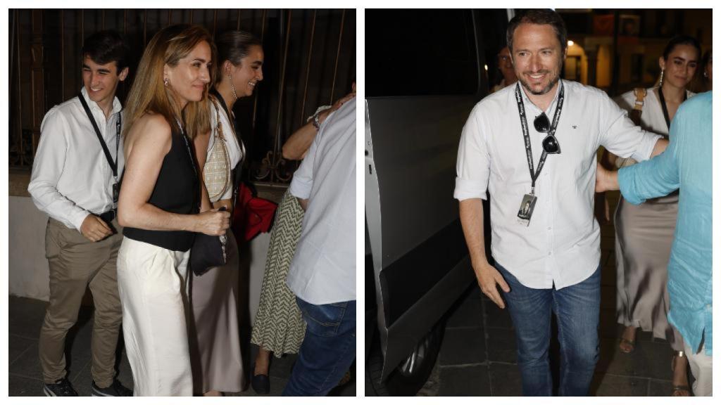 Alejandra y sus hijos, así como Manuel Martos, han arropado a su padre.