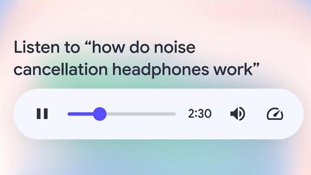 Resumen de audio de Google