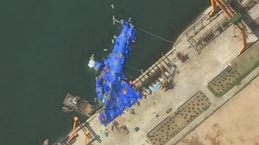 Segunda fragata Choi-Hyun tras el incidente en Chongjin