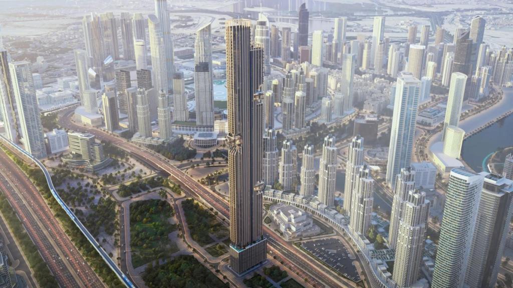 Render del rascacielos Downtown Residences