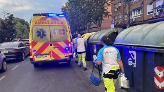 Trabajadores del SUMMA 112 en el lugar del suceso.