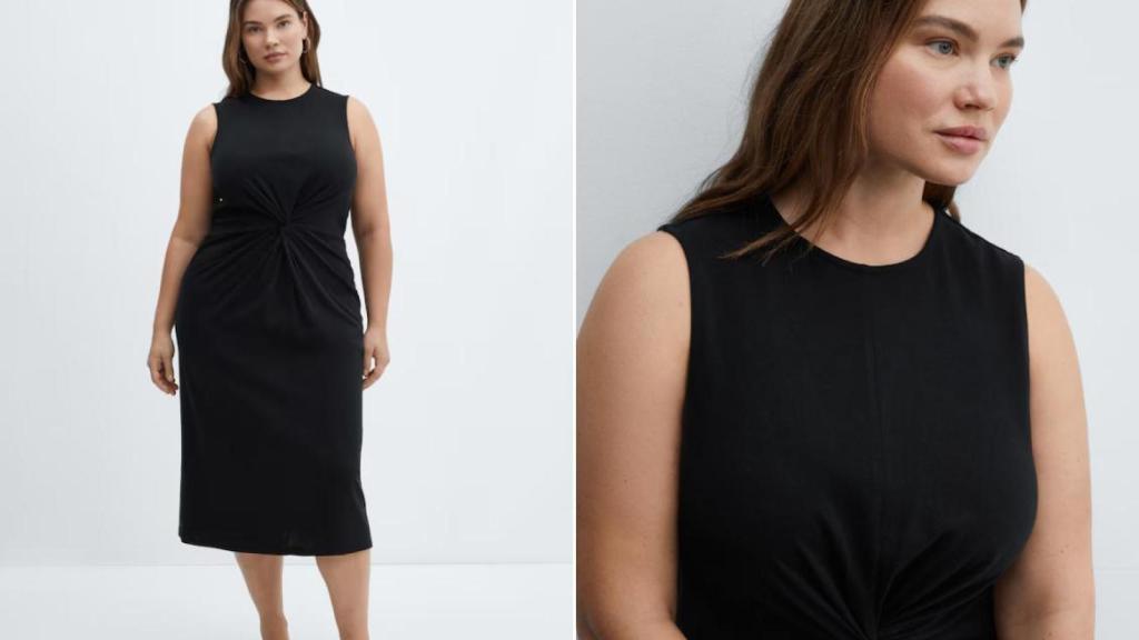 Vestido drapeado. REF. 77000368