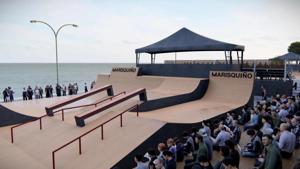 Renderización del nuevo parque de BMX de O Marisquiño