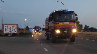 La UME se despliega en los municipios afectados por las inundaciones en Aragón