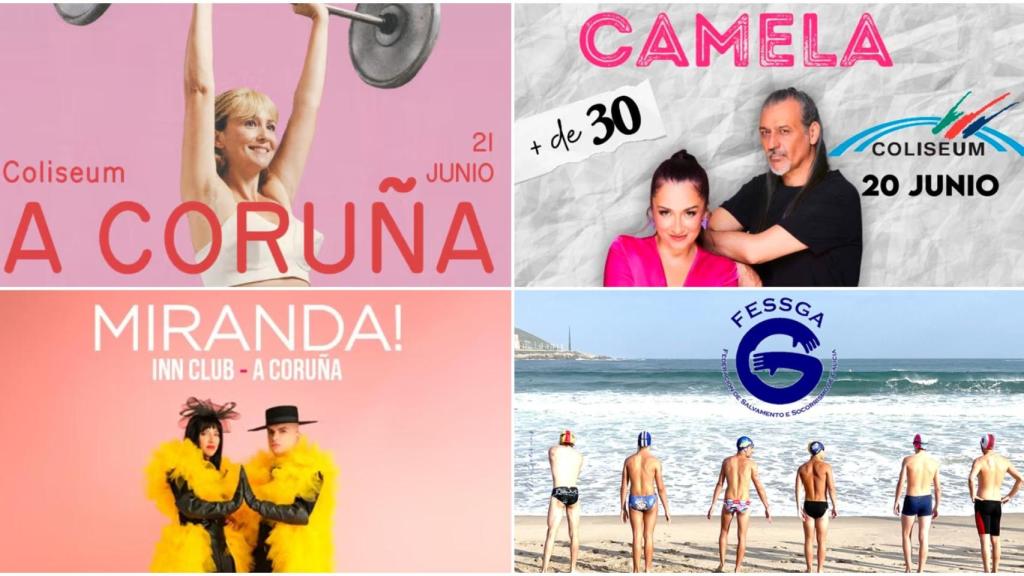 Todo lo que puedes hacer este fin de semana en A Coruña: Rigoberta Bandini, Camela, Miranda! y más