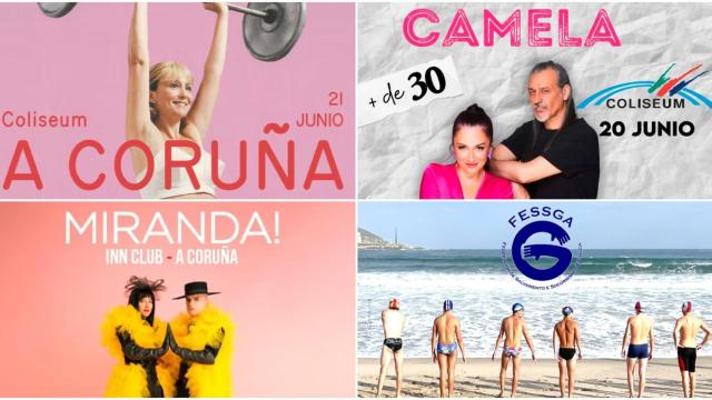 Todo lo que puedes hacer este fin de semana en A Coruña: Rigoberta Bandini, Camela, Miranda! y más