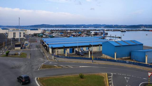 Dársena de Oza en el puerto de A Coruña.