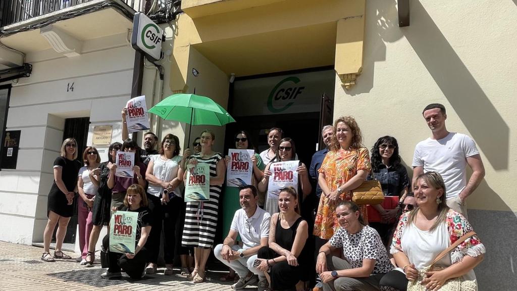 CSIF ha realizado el parón en protesta contra la suspensión de paradas de AVE en Sanabria