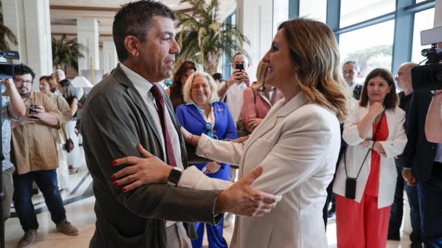 Carlos Mazón y María José Catalá, en el Fórum Europa. Efe / Manuel Bruque