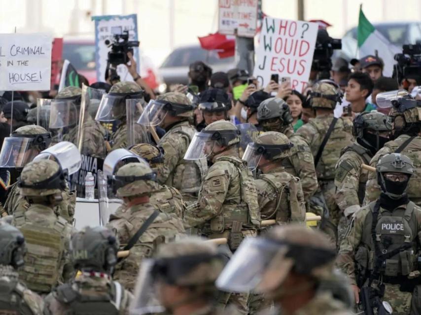 Protestas en Los Ángeles.
