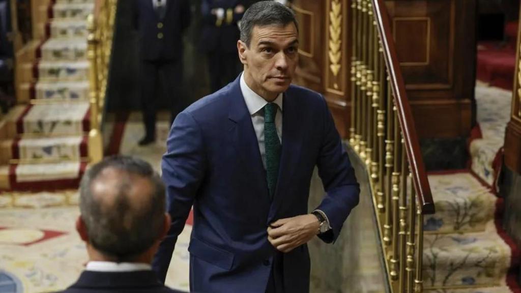 El presidente del Gobierno, Pedro Sánchez, en el Congreso, en una imagen de archivo.