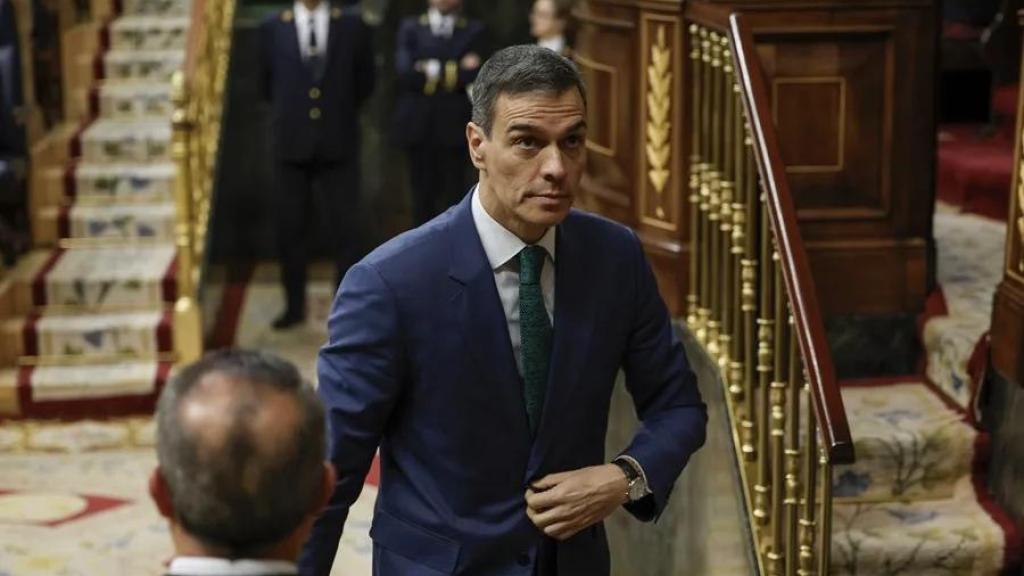 El presidente del Gobierno, Pedro Sánchez, en el Congreso, en una imagen de archivo.