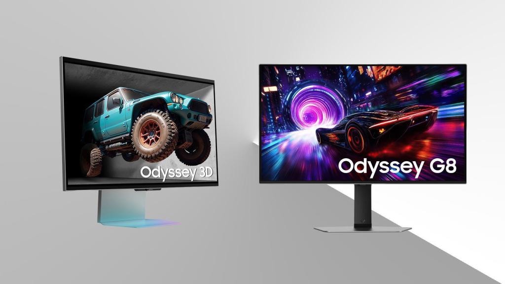 Fotomontaje con los monitores de Samsung.