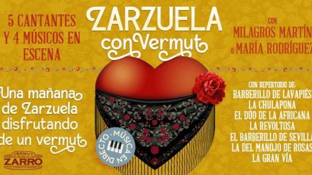 Cartel Zarzuela con Vermut
