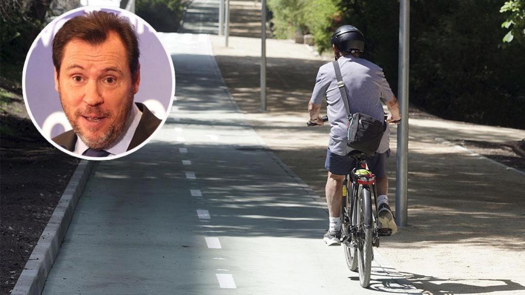 Óscar Puente y el nuevo carril bici de Valladolid