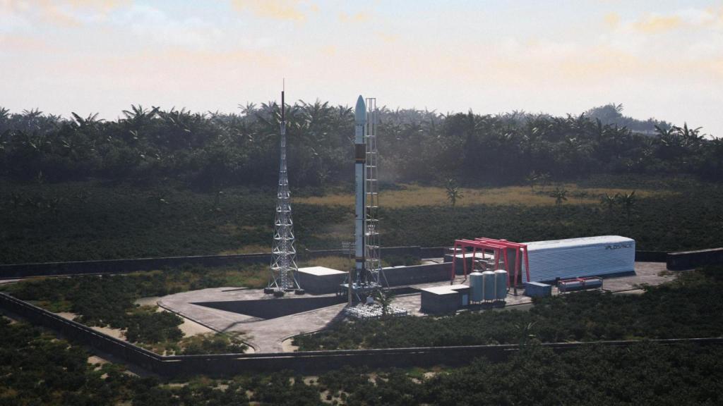 La zona de lanzamiento del MIURA 5 en ELM-Diamant.