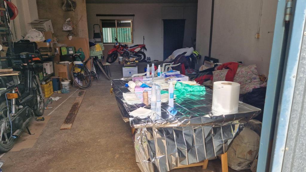 Lugar habilitado este domingo para asistir a los heridos en Azuara