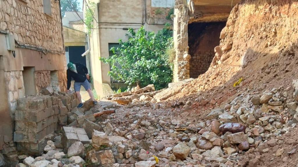 Almonacid de la Cuba ha sido el pueblo más castigado por la tormenta.