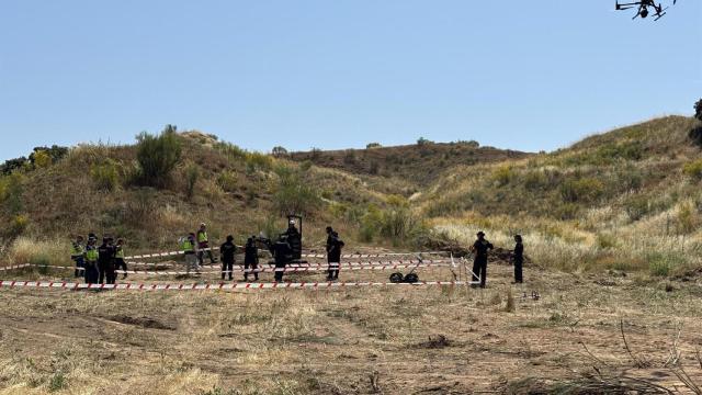 Búsqueda en el paraje de Carranque. Foto: Europa Press.