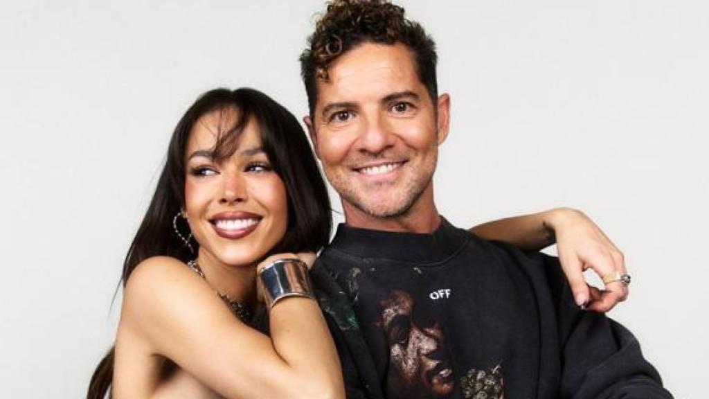 Danna Paola y David Bisbal en 'La Voz Kids 2025'.