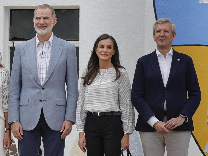 Los Reyes, con el presidente de la Xunta.