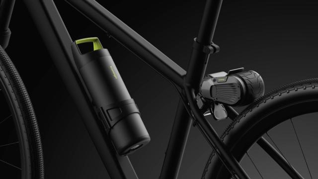 El motor y la batería del kit de conversión Kamingo