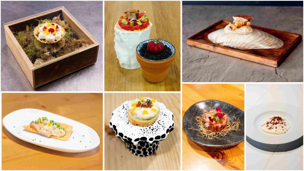 Las siete tapas que participan en el concurso.