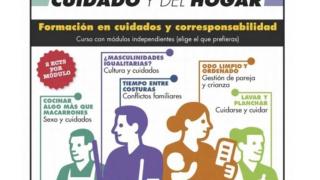Cartel publicado por la US sobre el curso que buscaba enseñar a planchar a los hombres.