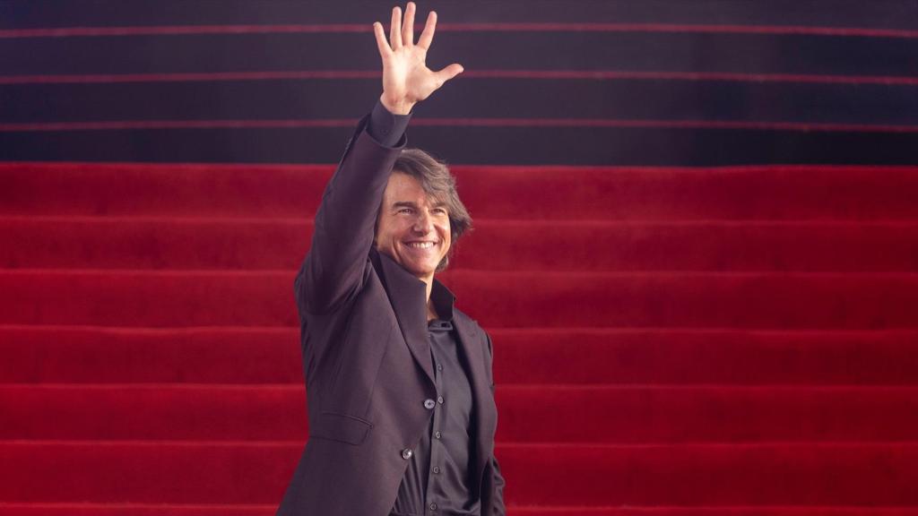 Tom Cruise durante la presentación de 'Misión imposible: sentencia final' en México. Foto: Cristian Leyva / ZUMA Press Wire