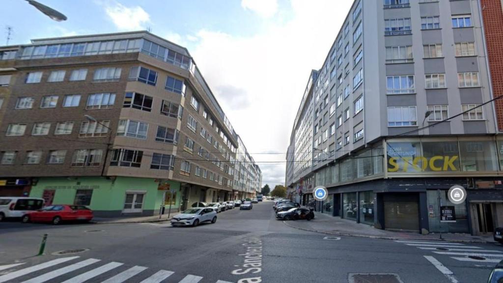 Imagen de archivo de la calle Sánchez Calviño de Ferrol.
