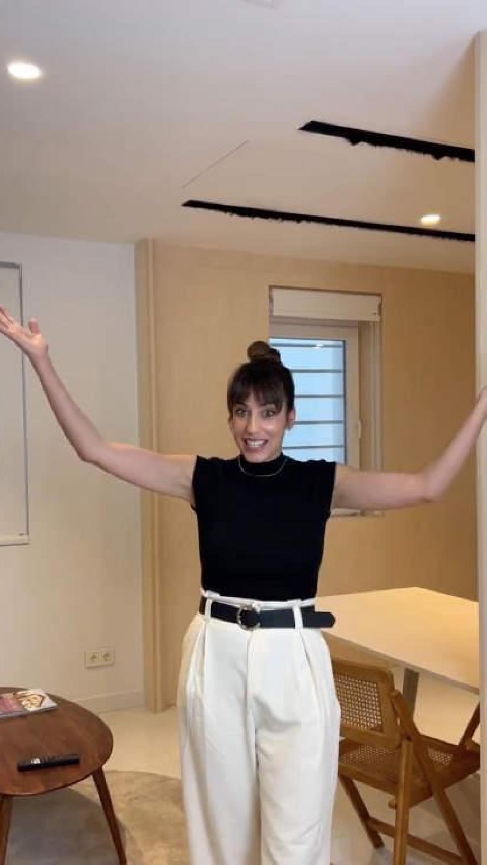 Almudena Cid en su casa.