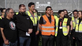 Concentración de los trabajadores de Horse