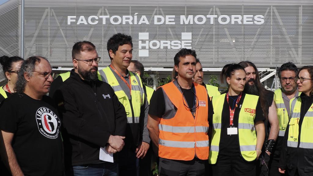 Concentración de los trabajadores de Horse